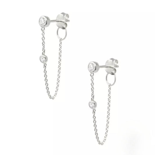 DANGLY SILVER EARRINGS