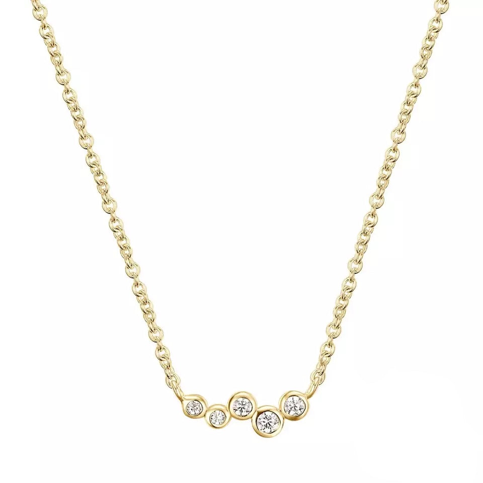 CUBIC GOLD NECKLACE