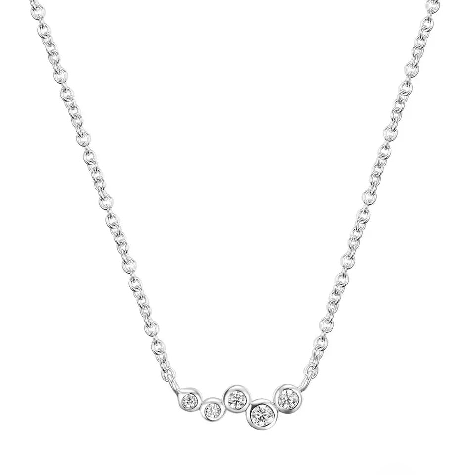 CUBIC SILVER NECKLACE